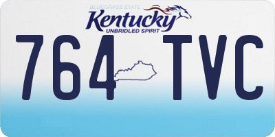 KY license plate 764TVC