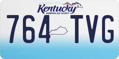 KY license plate 764TVG