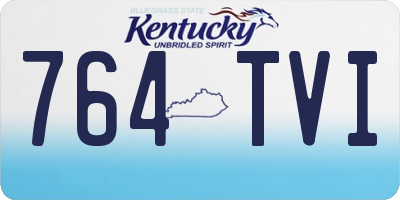 KY license plate 764TVI