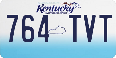 KY license plate 764TVT
