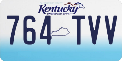 KY license plate 764TVV