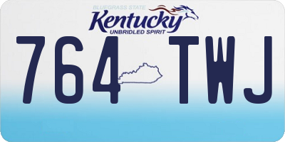 KY license plate 764TWJ