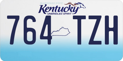 KY license plate 764TZH