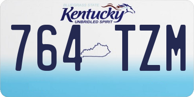 KY license plate 764TZM
