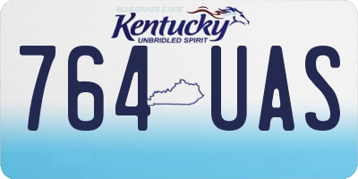 KY license plate 764UAS
