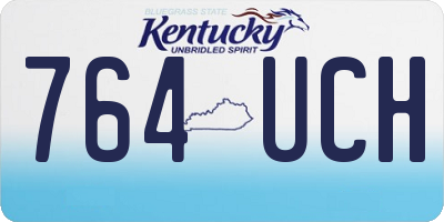 KY license plate 764UCH