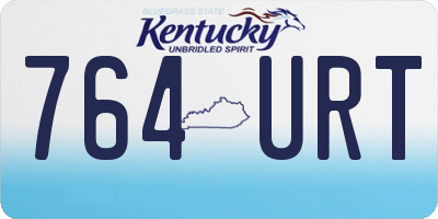 KY license plate 764URT