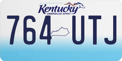 KY license plate 764UTJ