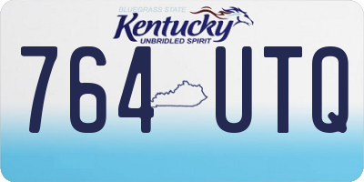KY license plate 764UTQ