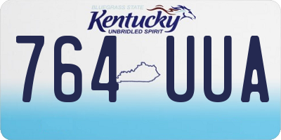 KY license plate 764UUA
