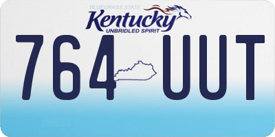 KY license plate 764UUT