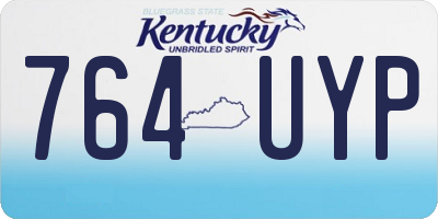 KY license plate 764UYP