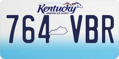 KY license plate 764VBR