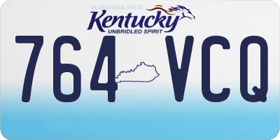 KY license plate 764VCQ