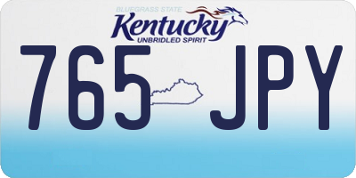 KY license plate 765JPY