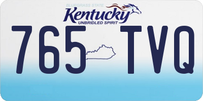 KY license plate 765TVQ