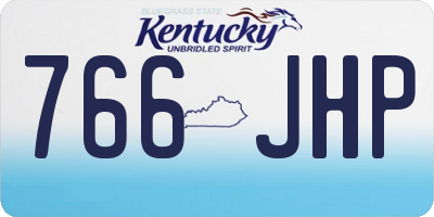 KY license plate 766JHP