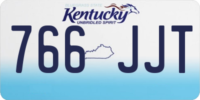 KY license plate 766JJT