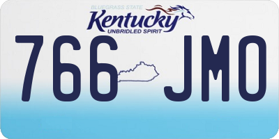 KY license plate 766JMO