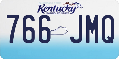 KY license plate 766JMQ