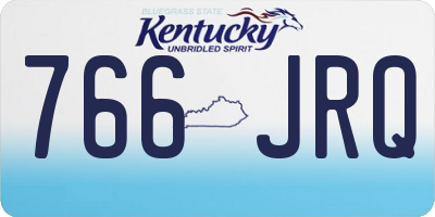 KY license plate 766JRQ