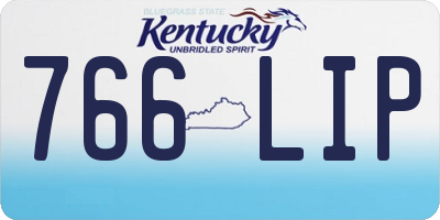 KY license plate 766LIP