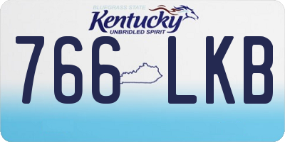 KY license plate 766LKB