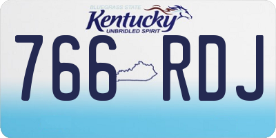 KY license plate 766RDJ