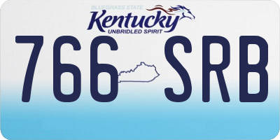 KY license plate 766SRB