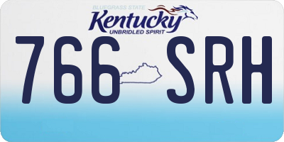 KY license plate 766SRH