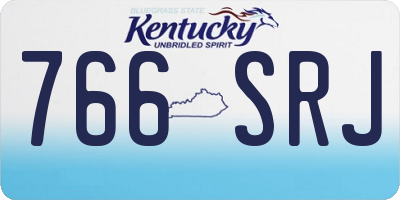 KY license plate 766SRJ