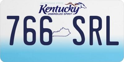 KY license plate 766SRL