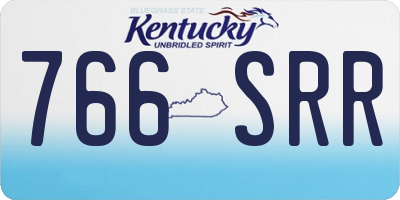 KY license plate 766SRR
