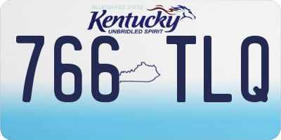 KY license plate 766TLQ