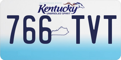 KY license plate 766TVT