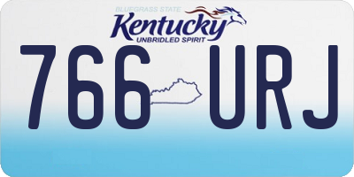 KY license plate 766URJ
