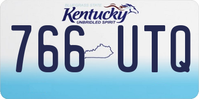 KY license plate 766UTQ