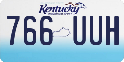 KY license plate 766UUH