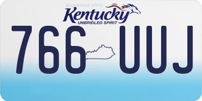 KY license plate 766UUJ