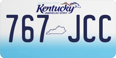 KY license plate 767JCC