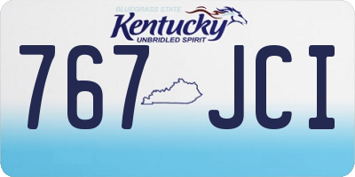 KY license plate 767JCI