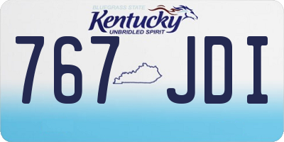 KY license plate 767JDI