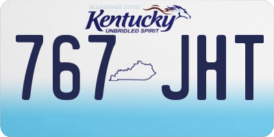 KY license plate 767JHT