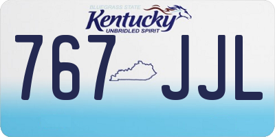 KY license plate 767JJL