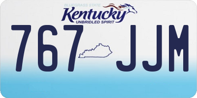 KY license plate 767JJM