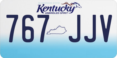 KY license plate 767JJV
