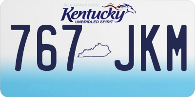 KY license plate 767JKM