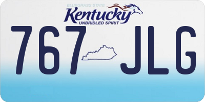 KY license plate 767JLG