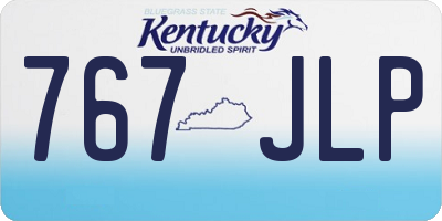 KY license plate 767JLP