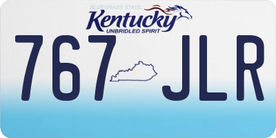 KY license plate 767JLR